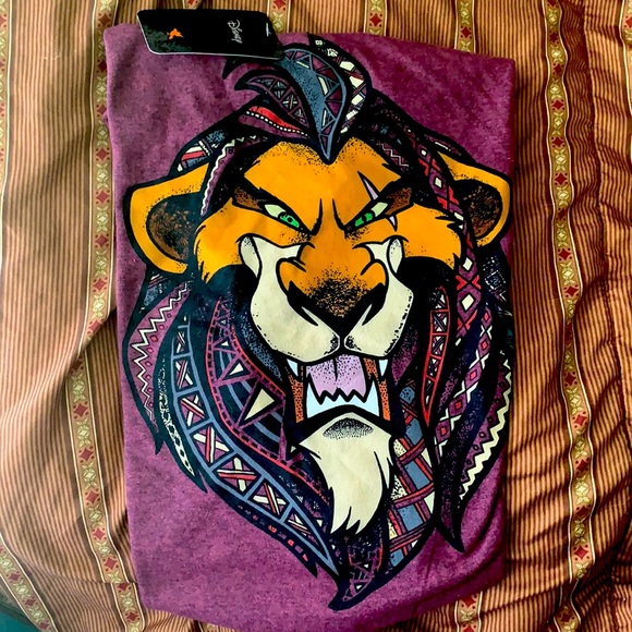 Disney Lion King Scar Tribal T-shirt - Picture 1 of 2
